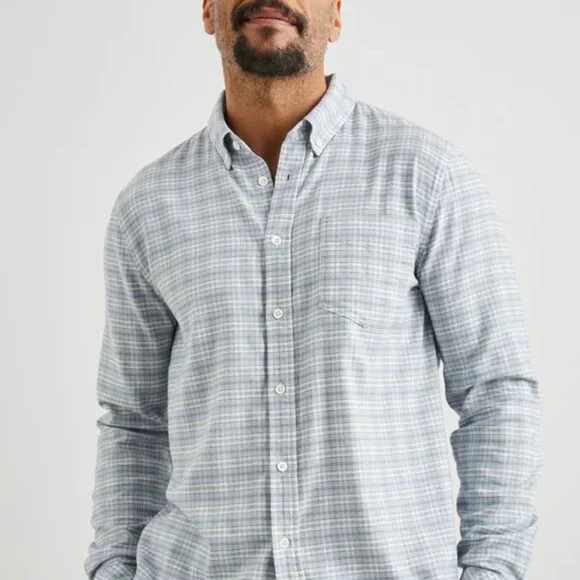 NWT RAILS Reid Chickadee Shell Men's Long Sleeve Button Down Shirt Size M - Picture 3 of 4